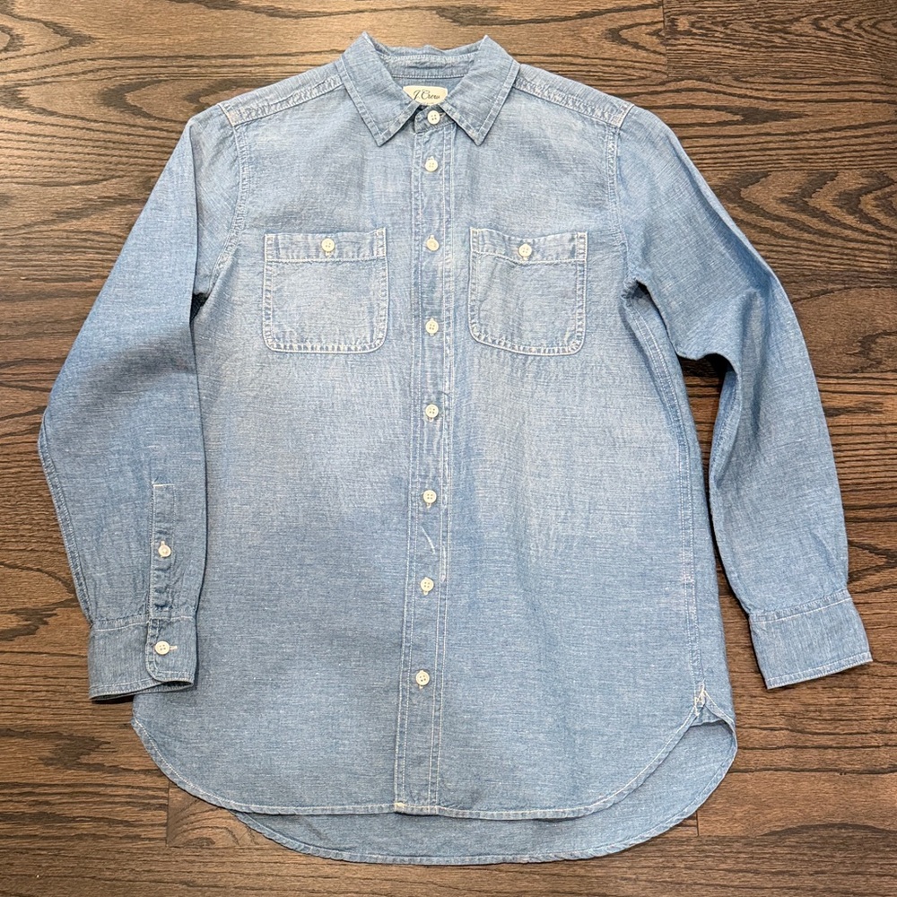 J Crew Cotton/Linen Blend Button Down